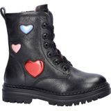 Nelson - Kids - Veterboots - Leer - Met Hartjes - Zwart