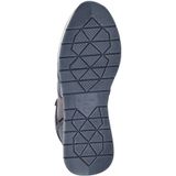 Tamaris - Dames Sneaker - Blauw - Imitatieleer met Lak-accenten