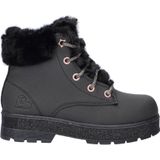 Skechers - Street Glitz - Enkellaarsjes - Imitatieleer - Met Rits- en Vetersluiting