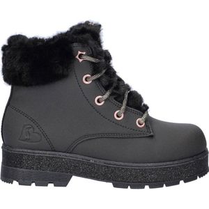 Skechers - Street Glitz - Enkellaarsjes - Imitatieleer - Met Rits- en Vetersluiting