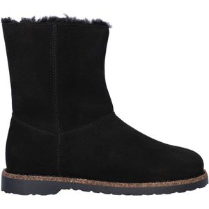 Birkenstock - Uppsala Zip - Gevoerde Suède Enkelboots - Zwart