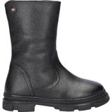 Nelson - Veterboots - Zwart - Leer - Gevoerd met Textiel