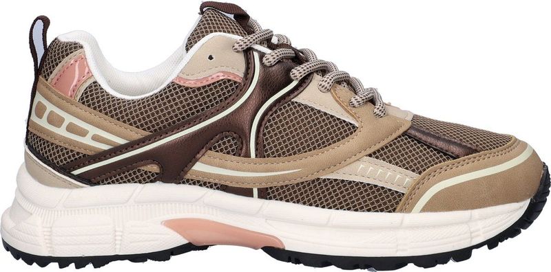 Nelson - Dames Sneaker - Chunky - Imitatieleer en Mesh-Textiel