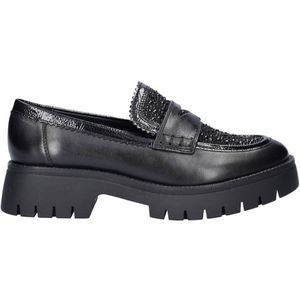 Regarde le ciel - Leticia - Chunky Leren Loafers - Zwart