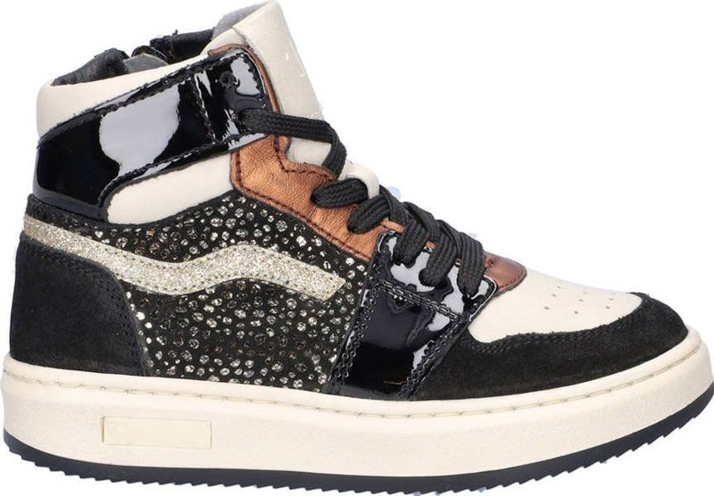 Nelson - Kids - Hoge Sneakers - Leer en Imitatieleer