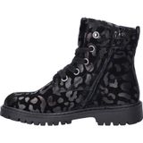 Nelson - Kids - Veterboots - Suède - Panterprint - Gevoerd met Fake Fur