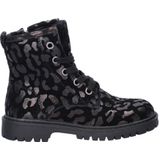 Nelson - Kids - Veterboots - Suède - Panterprint - Gevoerd met Fake Fur