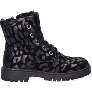 Nelson - Kids - Veterboots - Suède - Panterprint - Gevoerd met Fake Fur