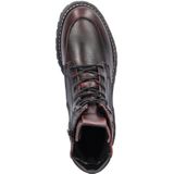 Nelson - Veterboots - Bordeaux - Leer - Fake Fur Gevoerd