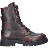 Nelson - Veterboots - Bordeaux - Leer - Fake Fur Gevoerd