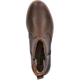 Nelson - Enkellaarsjes - Gewaxt Leer - Zwart - Rubber Loopzool - Blokhak 6 cm