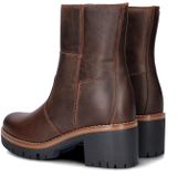 Nelson - Rits- & Gesloten Boots - Gewaxt Leer - Dames - Fake-Fur Voering