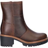 Nelson - Rits- & Gesloten Boots - Gewaxt Leer - Dames - Fake-Fur Voering