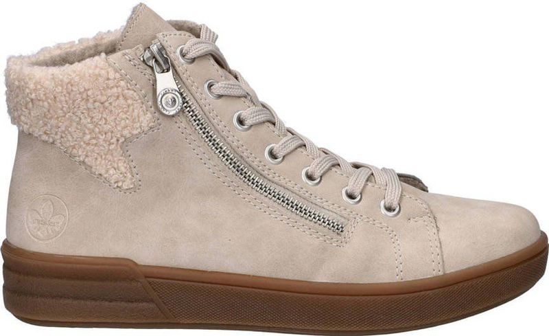 Rieker - Veterboots - Imitatieleer - Dames - Met Rits - Gevoerd met Fake Fur
