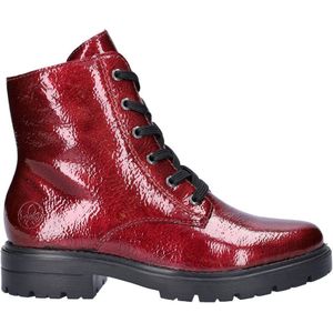 Rieker - Veterboots - Rood - Lak