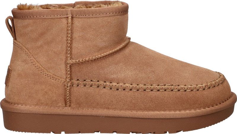 Nelson - Gevoerde Boots - Suède - Dames - Rubberen Loopzool