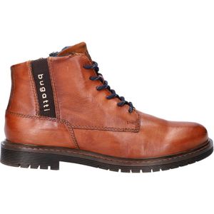 Bugatti - Veterboots - Zwart - Heren - Comfortabel Leer met Rits