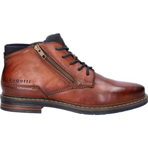 Bugatti - Veterboots - Leer - Met Rits - Fake Fur Voering - Rubberen Loopzool