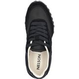 Nelson - Lage Sneakers - Dames - Textiel met Suède en Ponyhaar Details