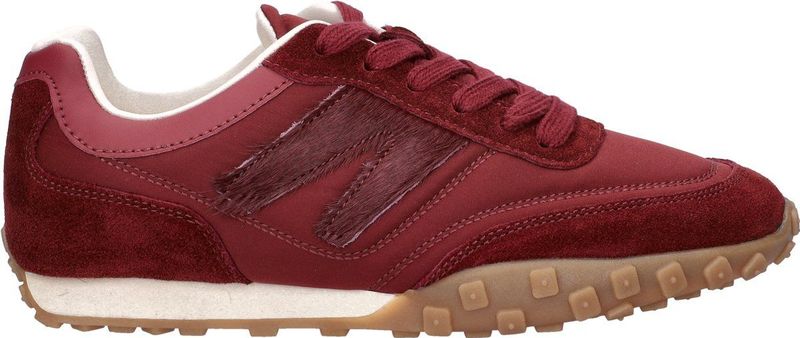 Nelson - Lage Sneakers - Dames - Textiel met Suède en Ponyhaar Details