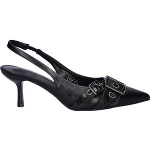 Dolcis - Dames Pumps - Zwart - Kitten Heel - Slingback