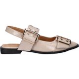 Nelson - Slingback - Zwart - Lak - Imitatieleer
