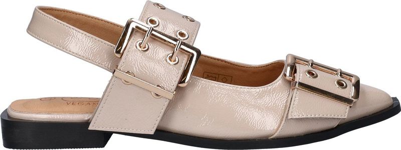 Nelson - Slingback - Zwart - Lak - Imitatieleer