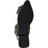 Nelson - Slingback Loafers - Imitatiesuède - Platte Zool - Gesp