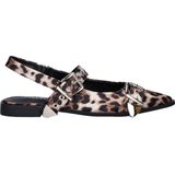 Nelson - Slingback Ballerina - Panterprint - Dames Instappers
