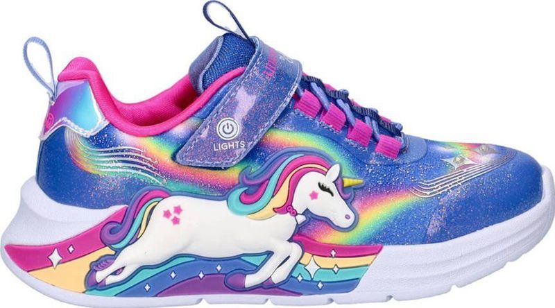 Skechers - Unicorn Chaser - Sneaker - Met Lichtjes - Klittenbandsluiting