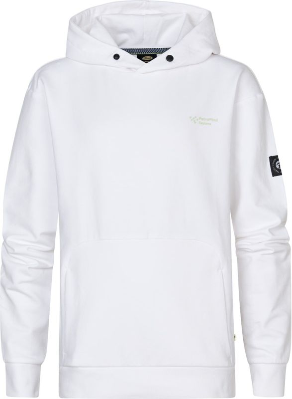 Petrol Industries - Backprint Hoodie Bayview - Wit - Effen Hoodie
