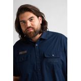 Petrol Industries - Artwork Overhemd Cove - Zwart - Katoen - Korte Mouwen