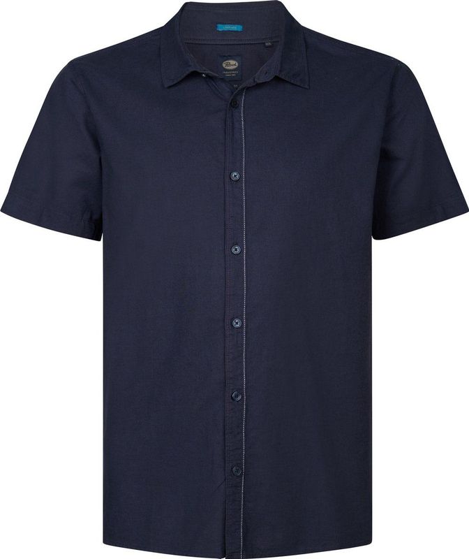 Overhemd - Korte Mouwen - Linnen/Katoen - Regular Fit