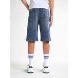 Petrol Industries - Lenox Loose Fit Denim Short - Blauw - Korte Broeken