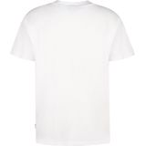 Petrol Industries - Logo T-shirt Palmsview - Wit - Katoen/Elastaan - Relaxed Fit