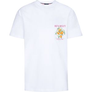 Petrol T-shirt wit (Maat: 152) - Fotoprint - Halslijn: Ronde hals,