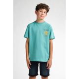 Petrol Industries - Backprint T-shirt - Groen - Korte Mouwen