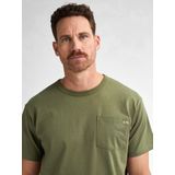 T-shirt - Effen - Katoen - Relaxed Fit - Korte Mouwen - Ronde Hals