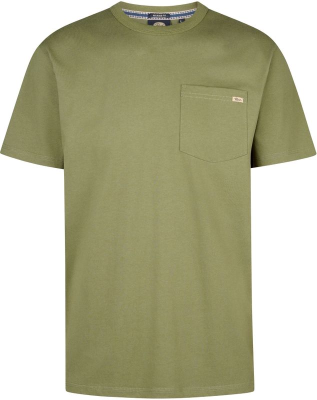 T-shirt - Effen - Katoen - Relaxed Fit - Korte Mouwen - Ronde Hals