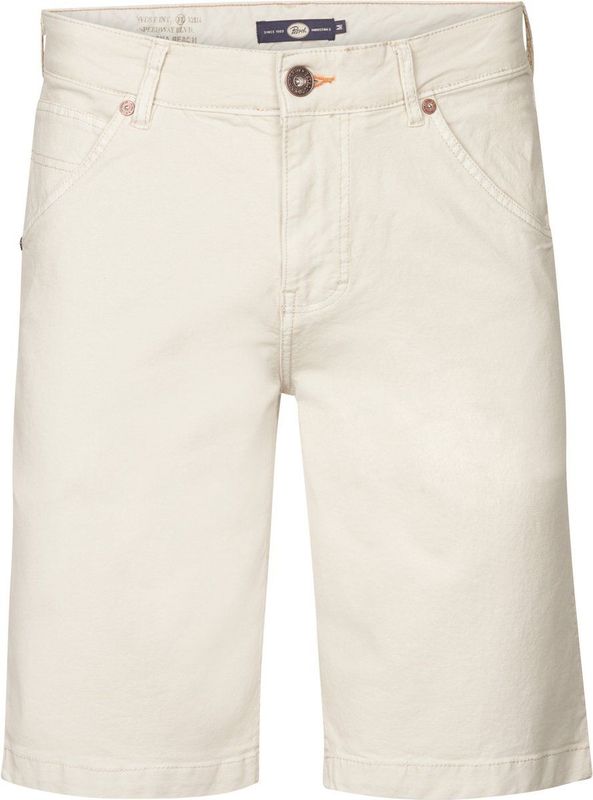 Petrol Industries - Chino Short Biscaynewalk - Wit - Chino Korte Broeken - 98% Katoen 2% Elastaan