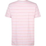 Gestreept T-shirt - Regular Fit - 90% Katoen - 10% Polyester - Logo op de Borst