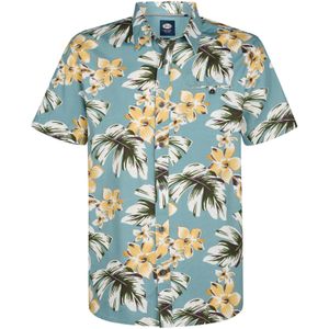 Petrol Industries - All-over Print Overhemd Conchline - Grijs - Katoen/Lyocell