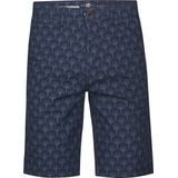 Chino Korte Broek - Allover Print - Knoopsluiting - 98% Katoen, 2% Elastaan