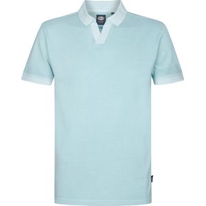 Petrol - Piqué Polo Cayside - Aqua - Katoen - Regular-fit - Effen