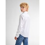 Overhemd - Effen - Klassieke Kraag - Knoopsluiting - Slim Fit - 55% Linnen, 45% Katoen