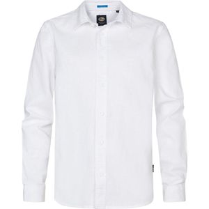 Petrol Industries - Effen Overhemd Seascape - Wit - 164 - Overhemd met lange mouwen