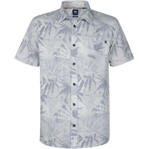 Petrol Industries - All-over Print Overhemd - Blauw