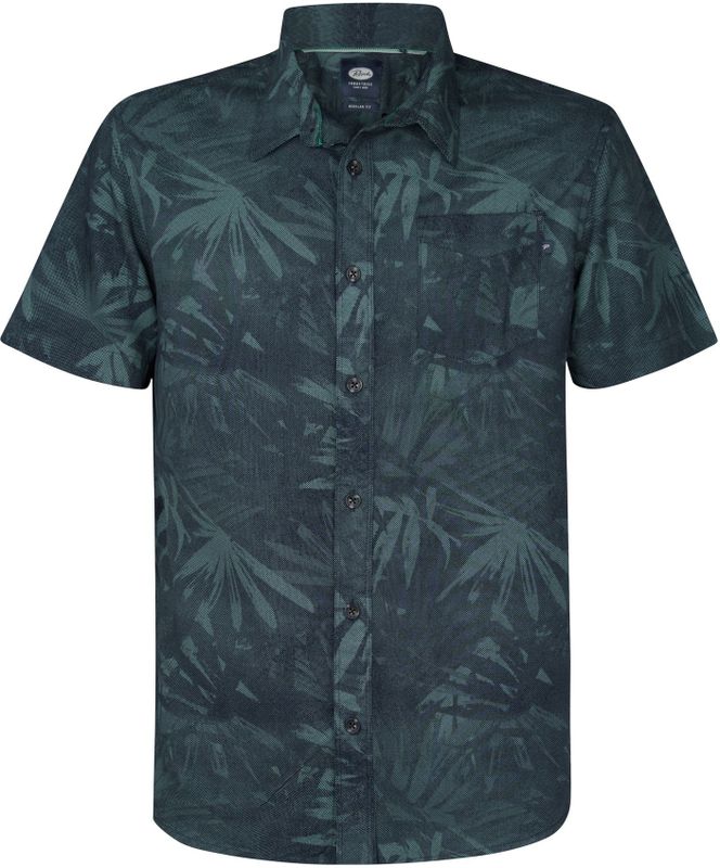 Petrol Industries - All-over Print Overhemd - Groen