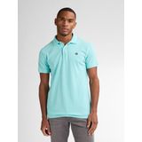 Petrol - Piqué Polo Cayside - Aqua - Katoen - Regular-fit - Effen