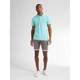 Petrol - Piqué Polo Cayside - Aqua - Katoen - Regular-fit - Effen